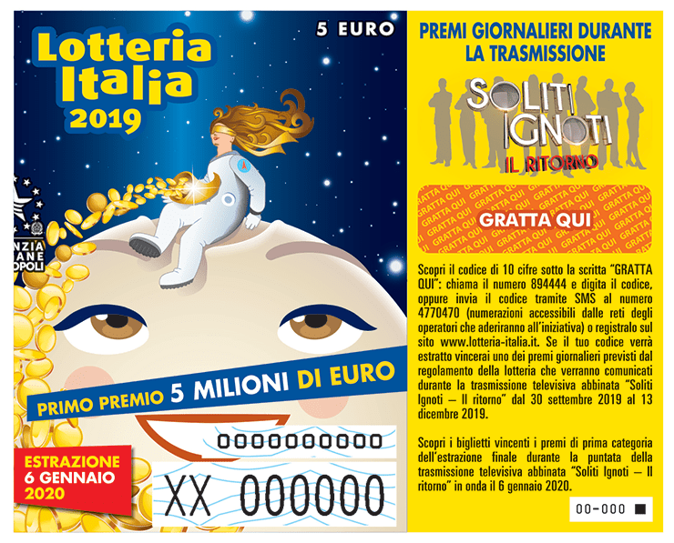 Anche nel 2020 ci sarà solo la Lotteria Italia
