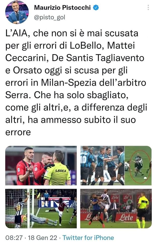 Serra ha commesso un "errore" o un delitto di "lesa maestà" in Milan Spezia?