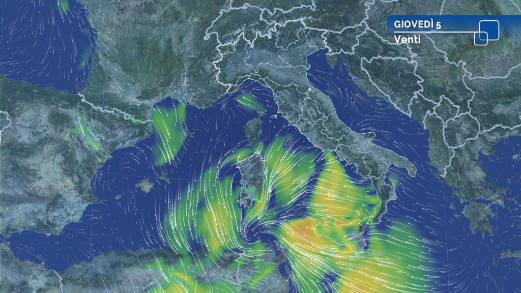 Meteo: doppio peggioramento sull'Italia, piogge e scirocco sulle isole