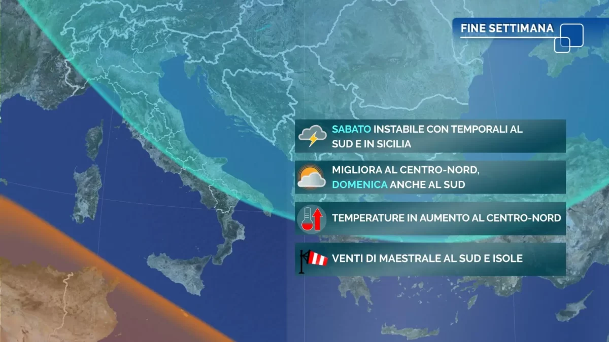 Meteo oggi: intenso maltempo al centro-nord e Sardegna
