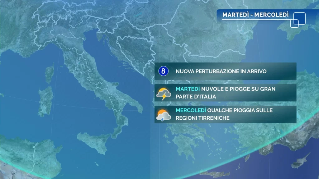 Meteo oggi: insiste il maltempo sull'Italia, forti temporali al Sud