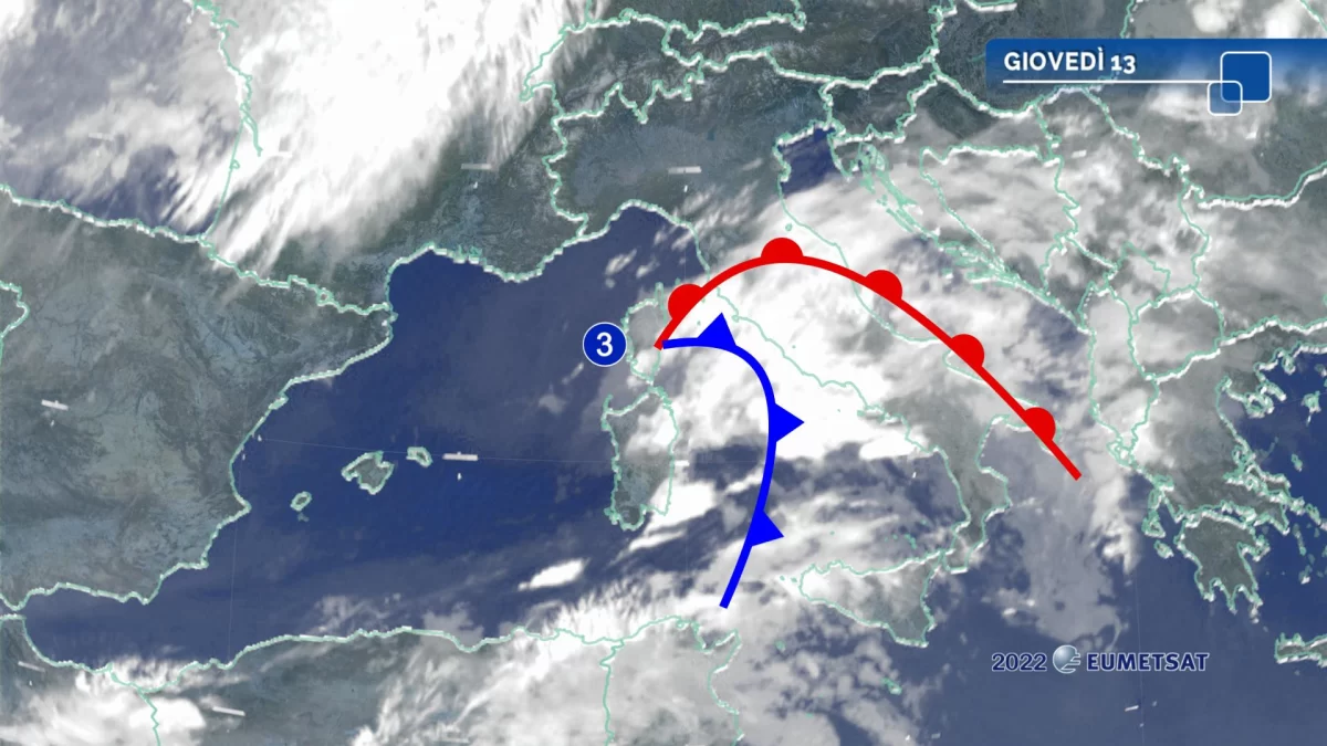Meteo oggi: fase perturbata al Sud, alta pressione nel weekend meteo oggi