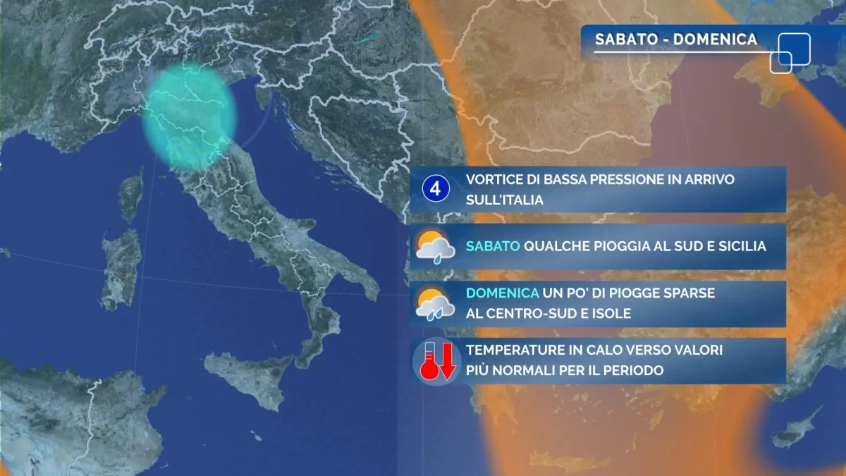 Meteo oggi: l'autunno alza la voce tra piogge ed aria più fredda Meteo oggi