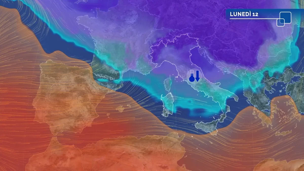 Meteo oggi: aria fredda in discesa sull’Italia poi rialzo termico Meteo oggi
