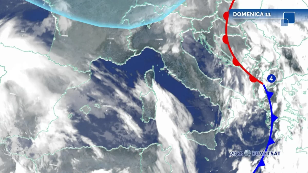 Meteo oggi: fronte freddo di origine artica sull'Italia Meteo oggi