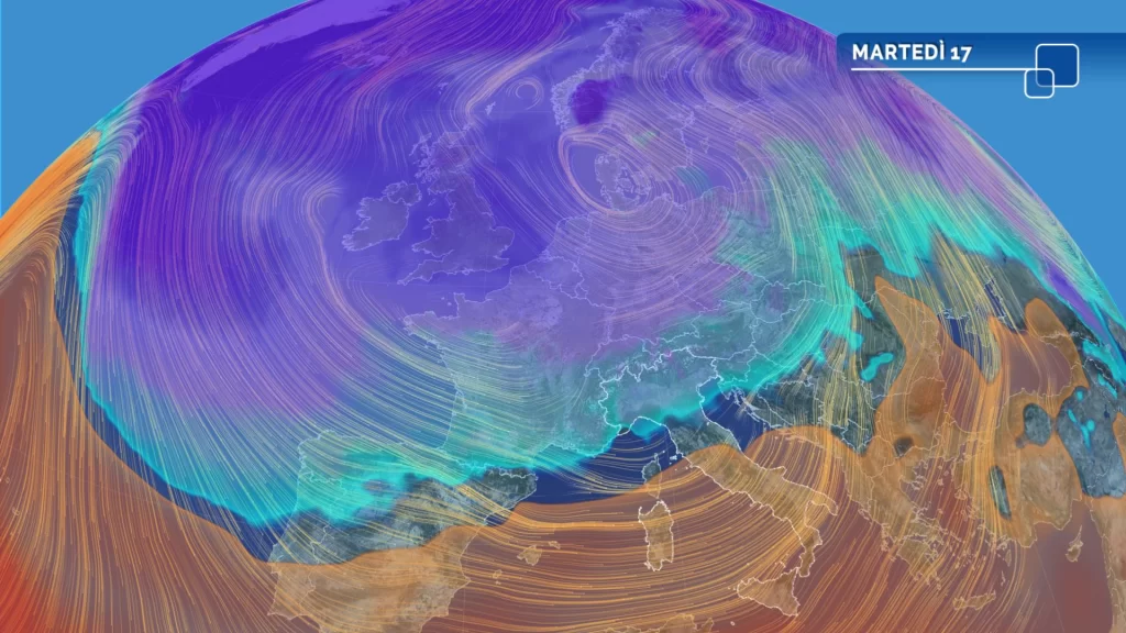 Meteo oggi: tempeste invernali sull'Europa