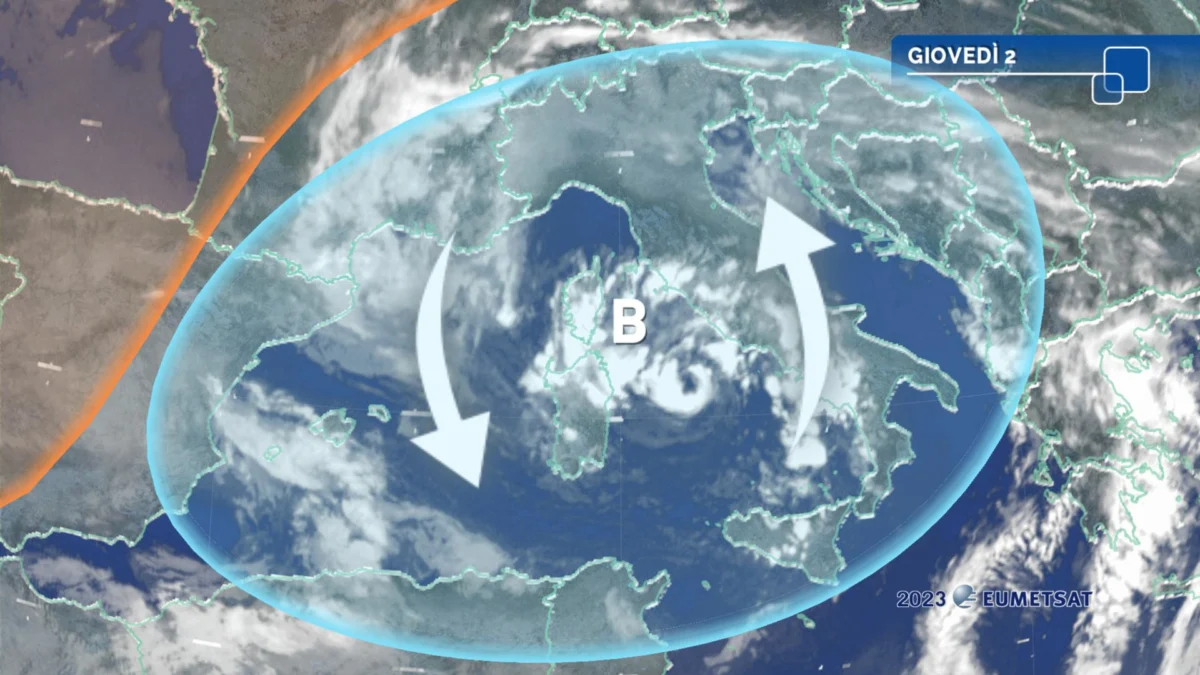 Meteo oggi: ciclone mediterraneo in azione meteo oggi
