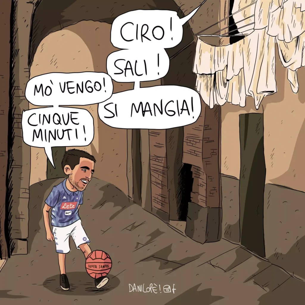Vignette di Danilo Pè sul Napoli