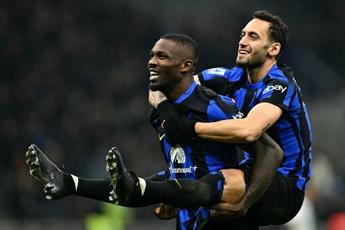 Inter-Frosinone 2-0, supergol di Dimarco e rigore di Calhanoglu: Inzaghi torna primo