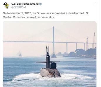 Usa schierano sottomarino nucleare Ohio in Medio Oriente, cosa può fare