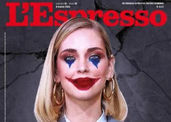 Chiara Ferragni come 'Joker' in copertina sull'Espresso: il web si spacca