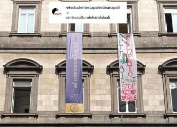 Napoli, occupato rettorato Federico II da studenti attivisti pro Palestina Napoli, occupato rettorato Federico II da studenti attivisti pro Palestina