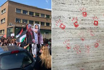 Studenti pro Palestina, al via il corteo dentro La Sapienza: "Fuori la guerra dall’università"