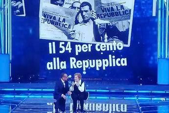 Errore nella grafica, a Sanremo 'Repubblica' diventa 'Repupplica' Errore nella grafica, a Sanremo 'Repubblica' diventa 'Repupplica'