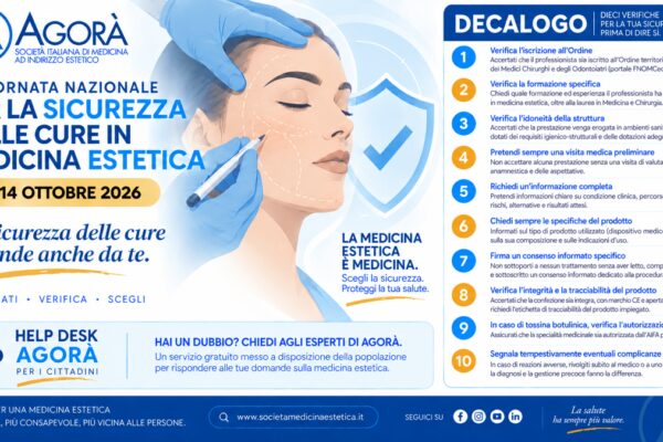 Giornata sicurezza cure in medicina estetica, Cavallini (Agorà): "E' atto medico"
