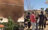 Tromba d'aria a Marsala, feriti 4 bambini e cane salvato dalle macerie: "Scenario di guerra" Tromba d'aria a Marsala, feriti 4 bambini e cane salvato dalle macerie: "Scenario di guerra"